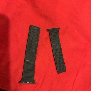 Black Silicone Watch Band